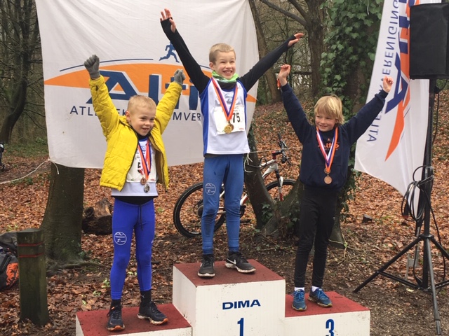 Podiumplaatsen voor pupillen C tijdens Bergcross Amersfoort