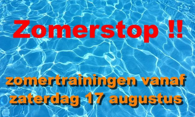 Zomerstop tijdens vakanties