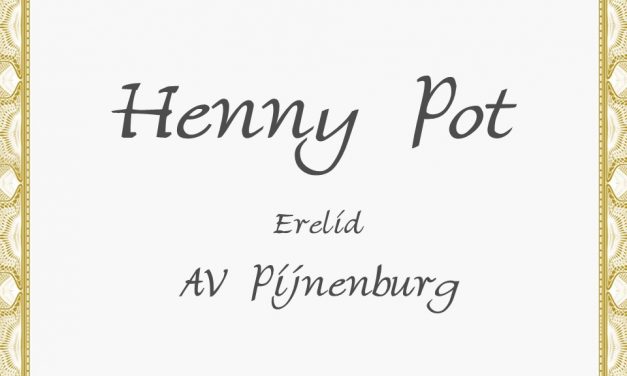 Henny Pot benoemd tot erelid