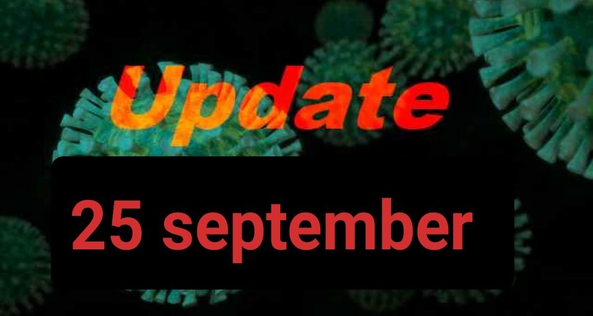 Aanpassing coronaregels (25 september)