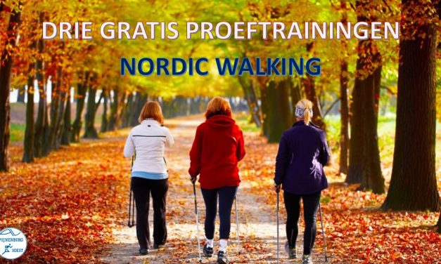 Gratis proeftrainingen: Hardlopen, Nordic Walking en Sportief Wandelen